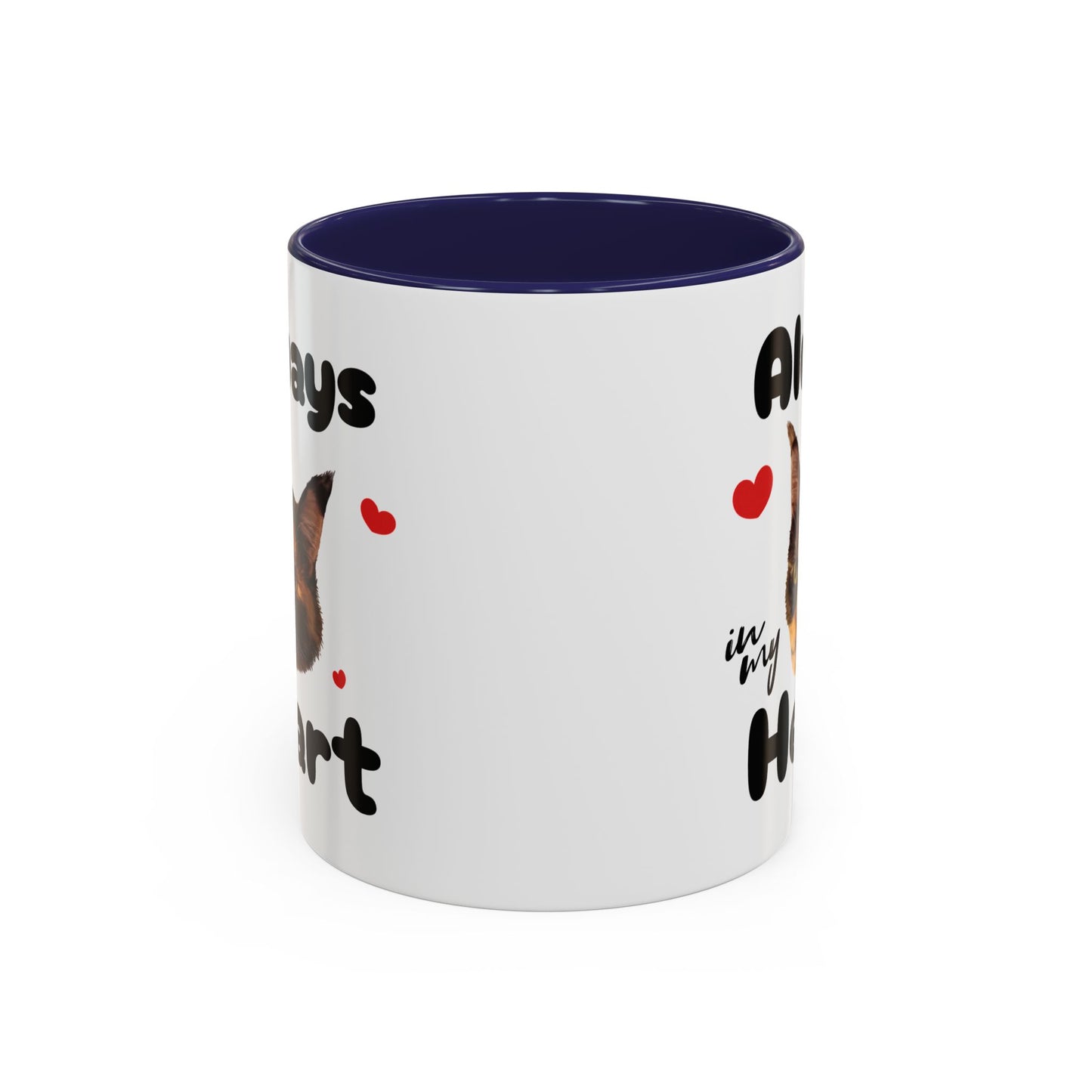 Personalized Pet Face Coffee Mug, Custom Always in my Heart, Pet Lover Gift, Pet