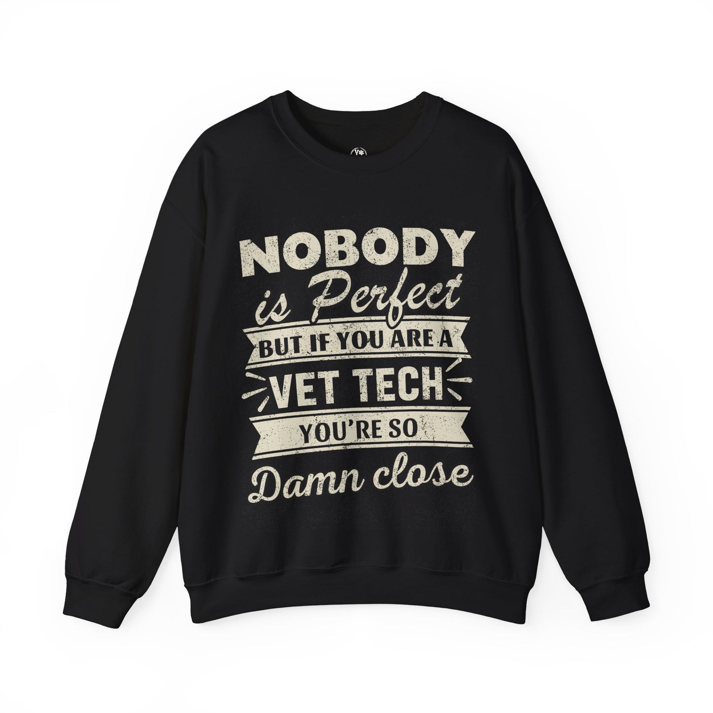 Black Vintage Vet Tech Sweatshirt