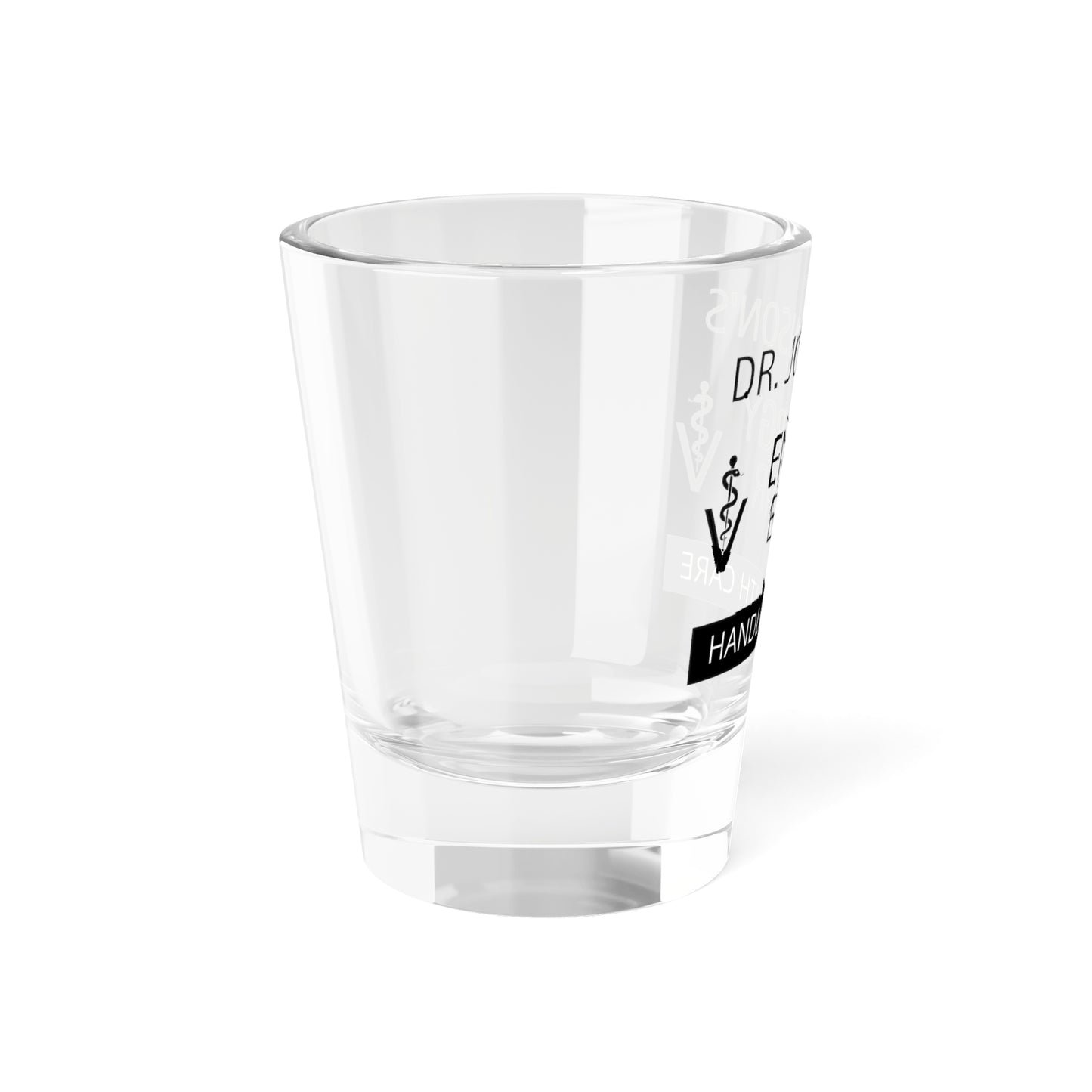 Personalized Custom Veterinarian DVM Shot Glass, Gift For Pet Doctors