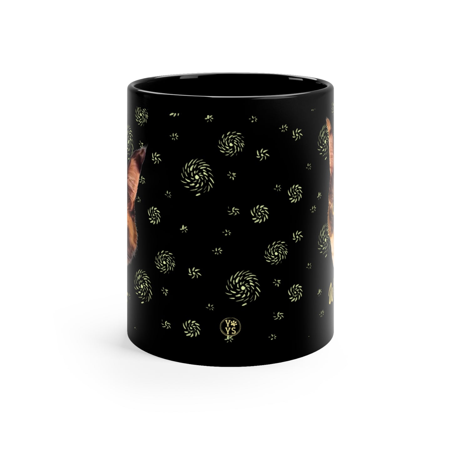 Starry Night Personalized Custom Pet Black Coffee Mug