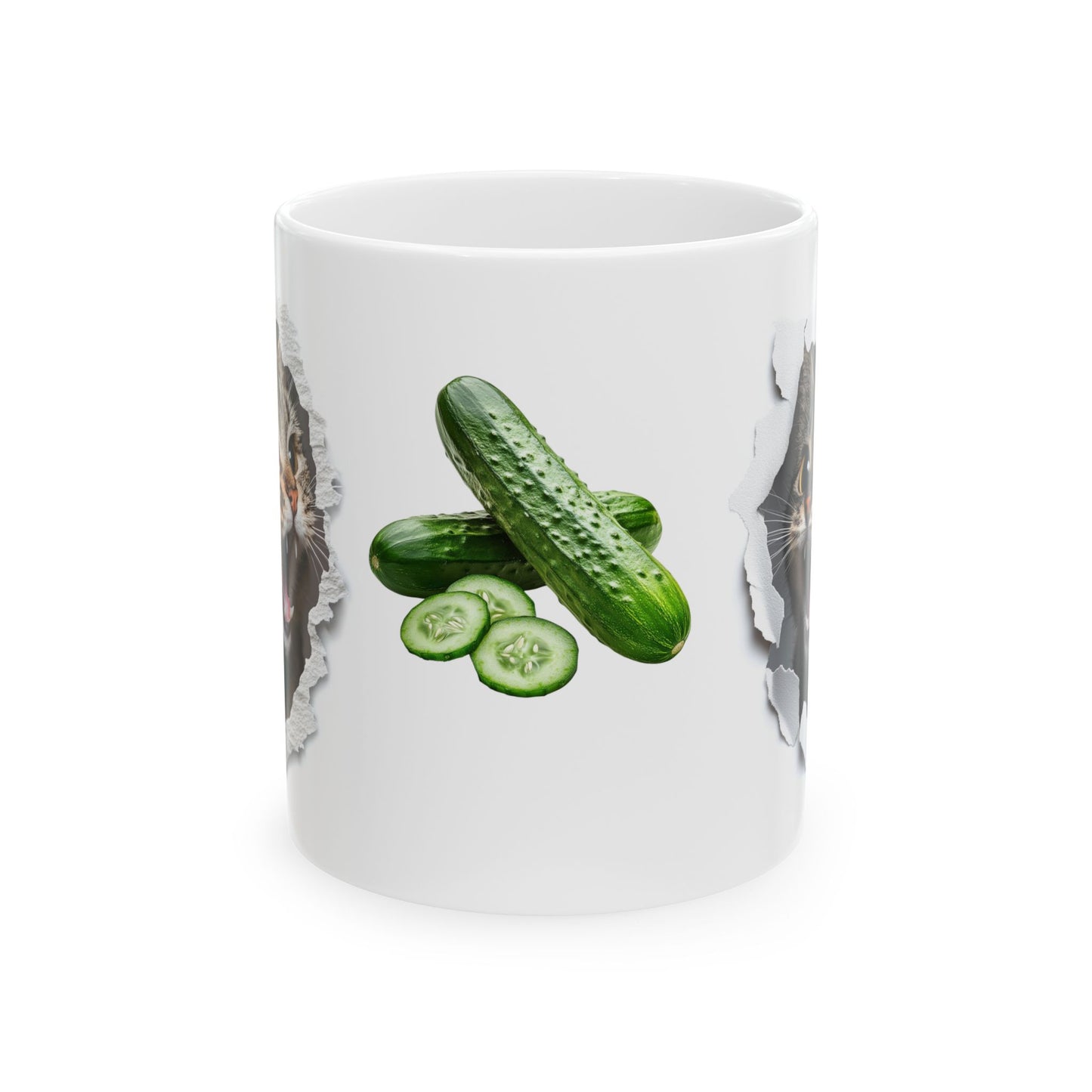 Cat Cucumber Mug