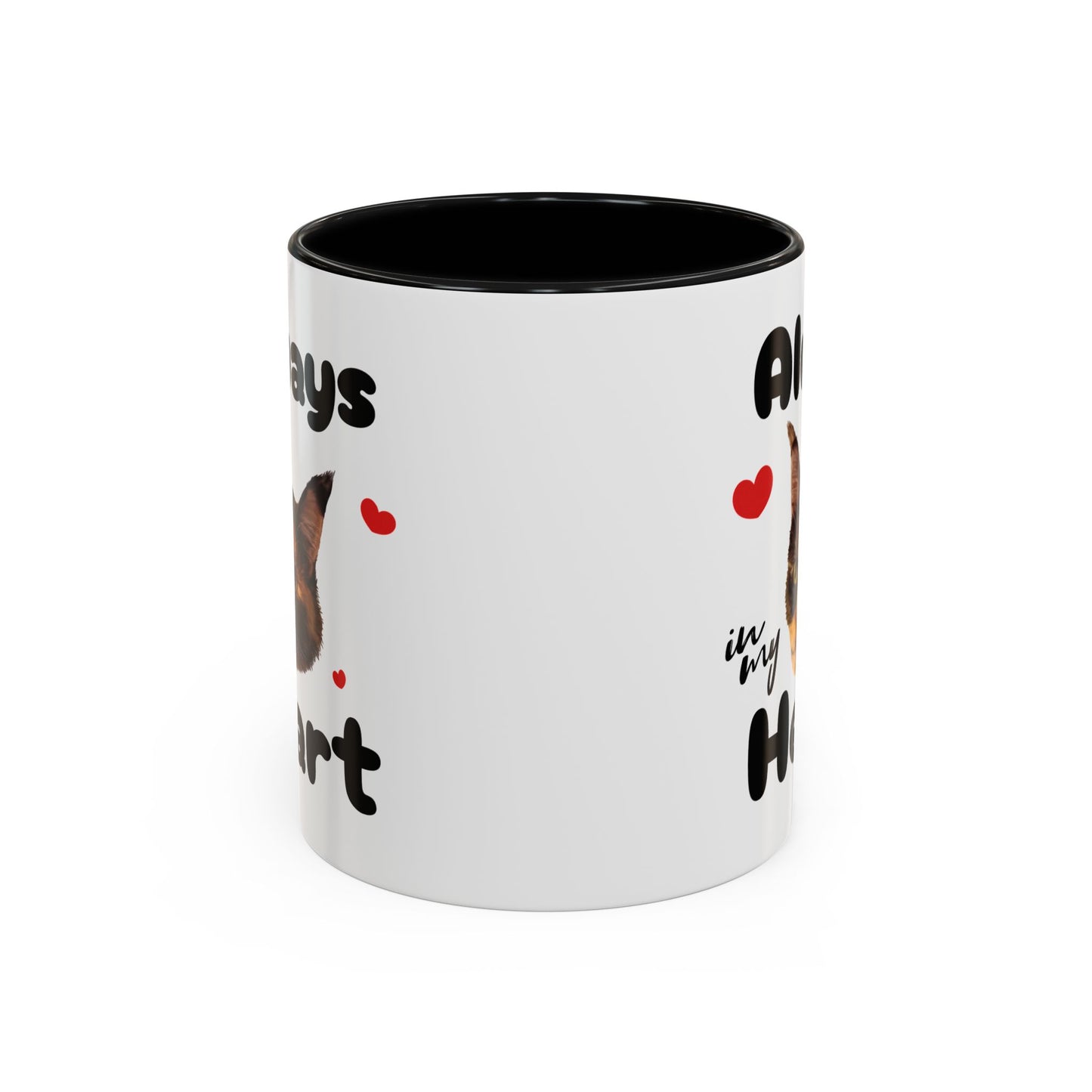 Personalized Pet Face Coffee Mug, Custom Always in my Heart, Pet Lover Gift, Pet