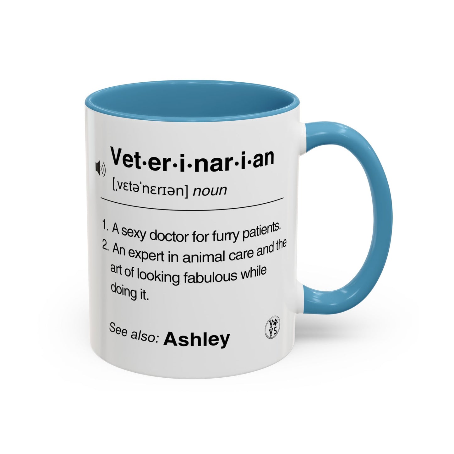 Funny Personalized Veterinarian Coffee Mug, gift for DVM, Pet Doctors