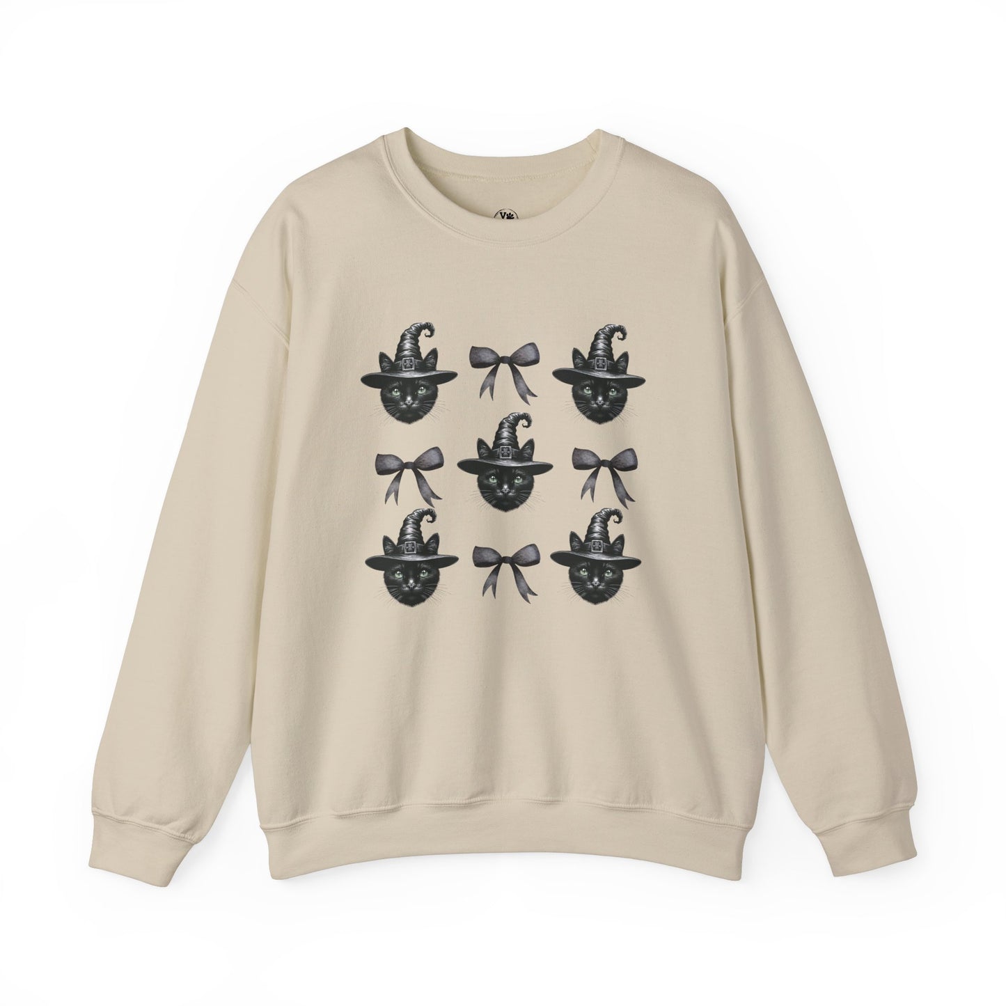 Halloween Black Gothic Cat Sweatshirt, Gift For Cat Lovers, Cat Lovers Apparel, Halloween Pets, Spooky Cat Gift