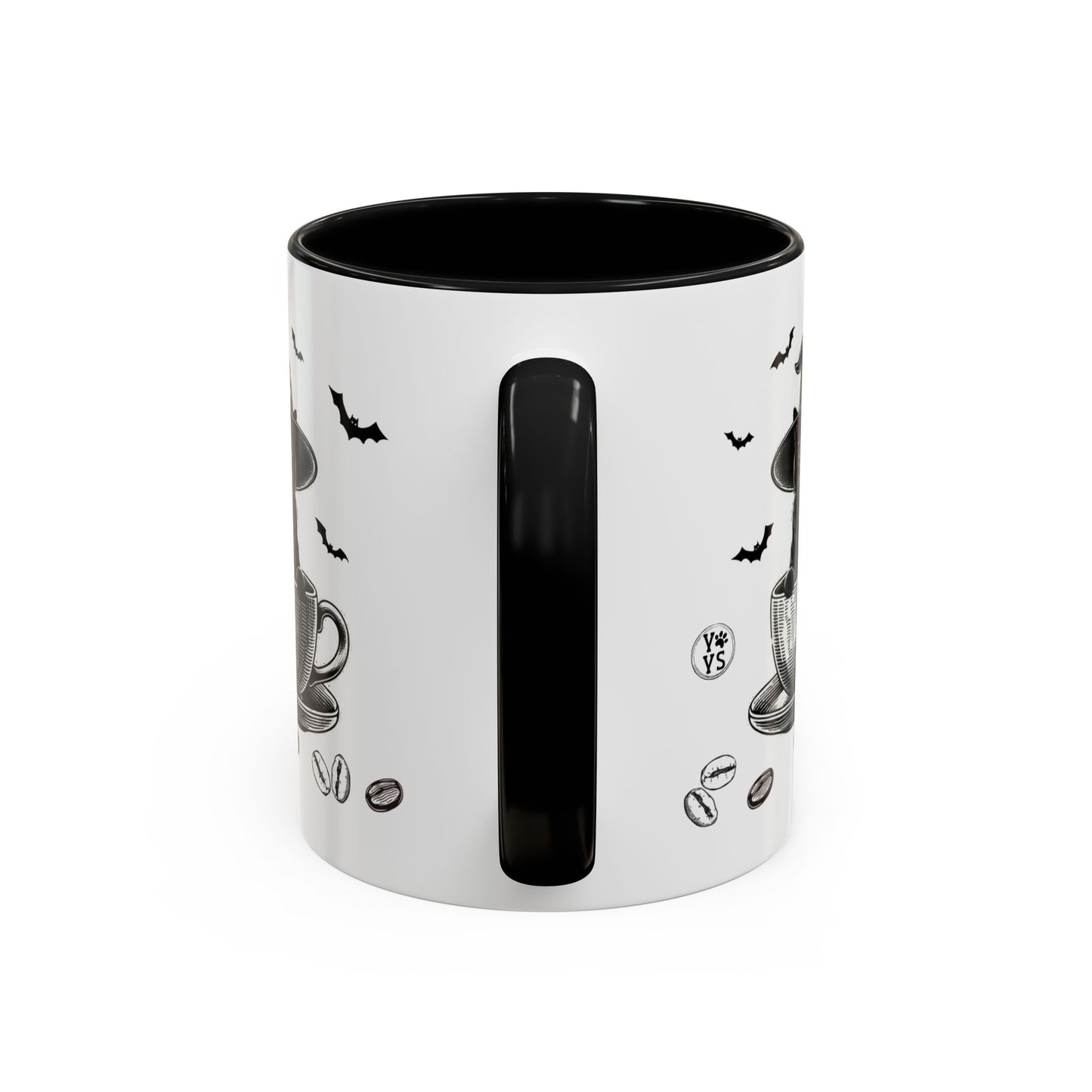 Halloween Black Cat Coffee Mug, Gift for Cat Lovers, Cat Owners, Spooky Gothic Cat Gift for Friends and Coffe Lovers, Pet Lovers