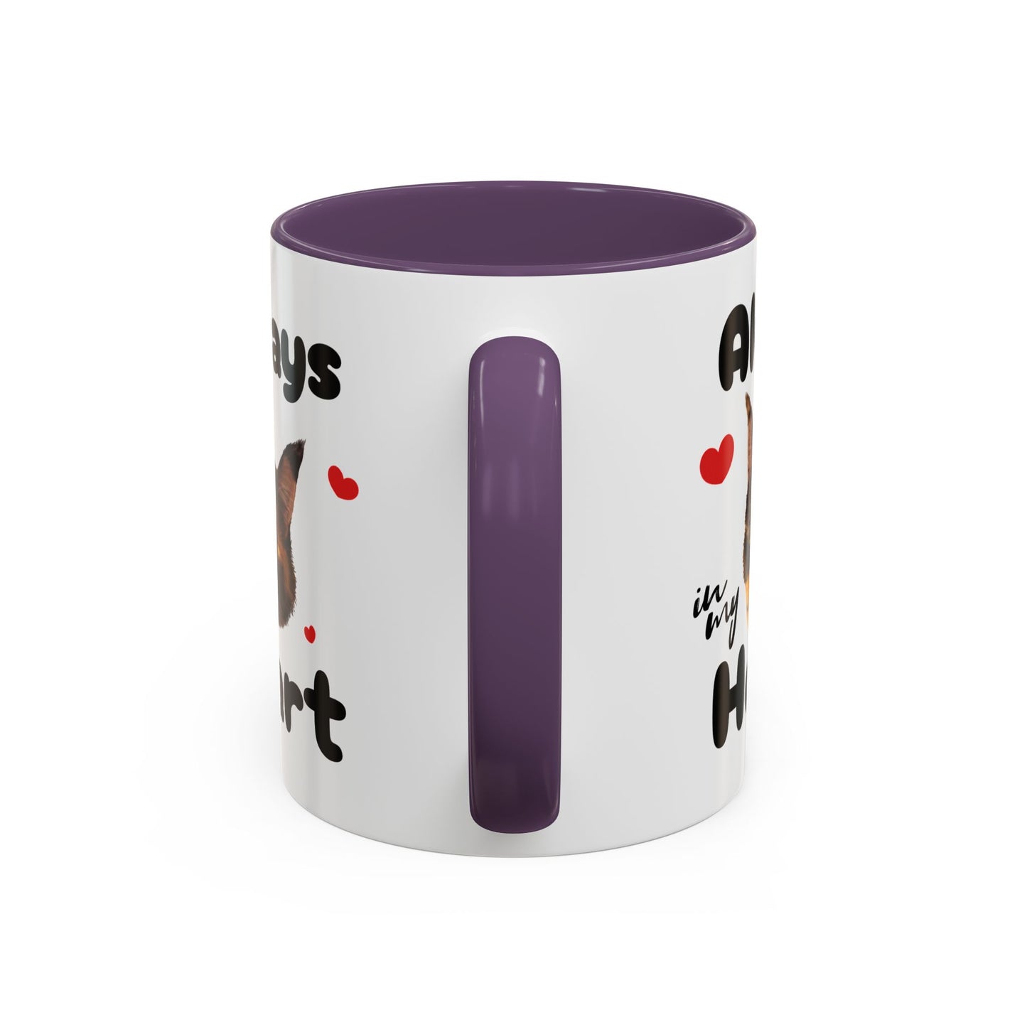 Personalized Pet Face Coffee Mug, Custom Always in my Heart, Pet Lover Gift, Pet