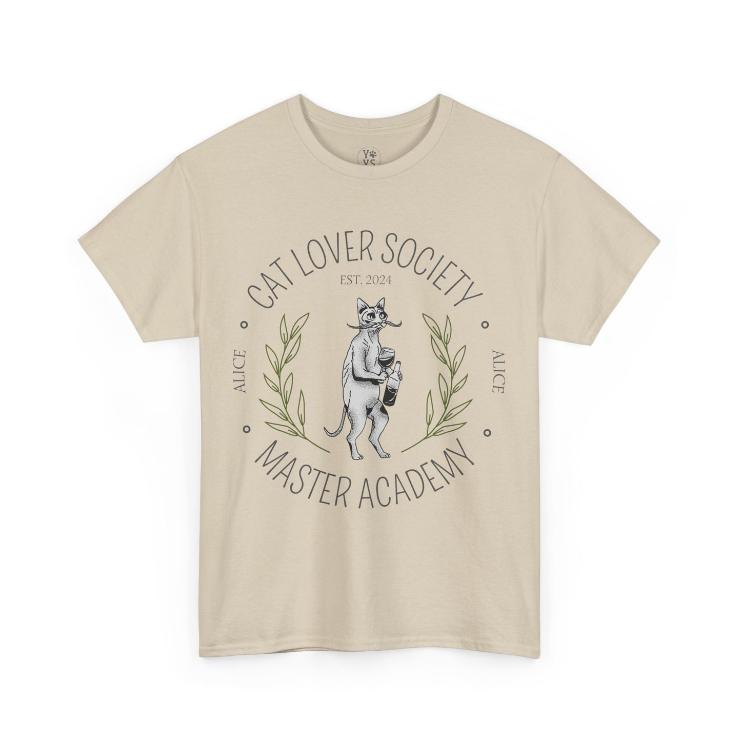 Personalized Vintage Cat Lover Tee