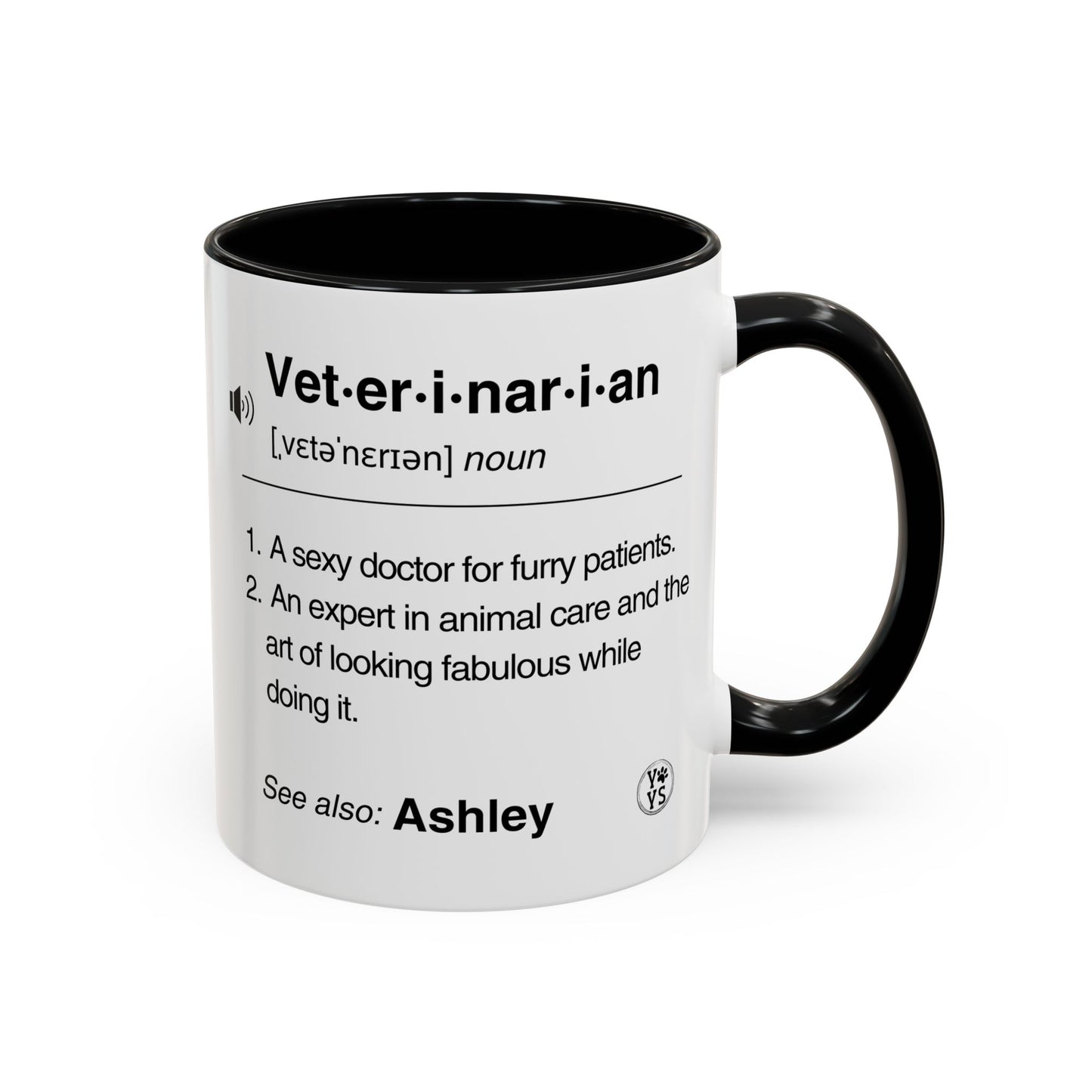 Funny Personalized Veterinarian Coffee Mug, gift for DVM, Pet Doctors