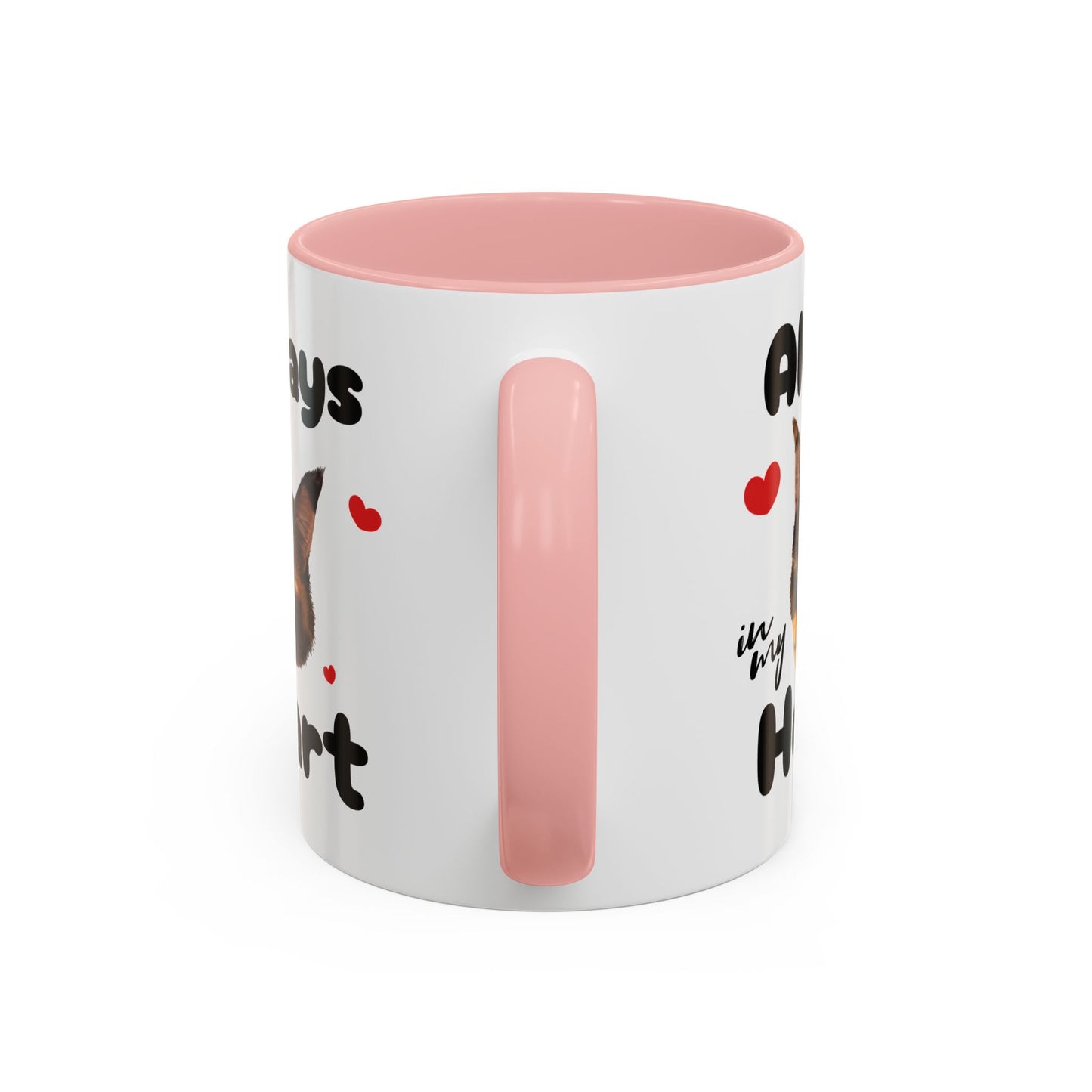 Personalized Pet Face Coffee Mug, Custom Always in my Heart, Pet Lover Gift, Pet