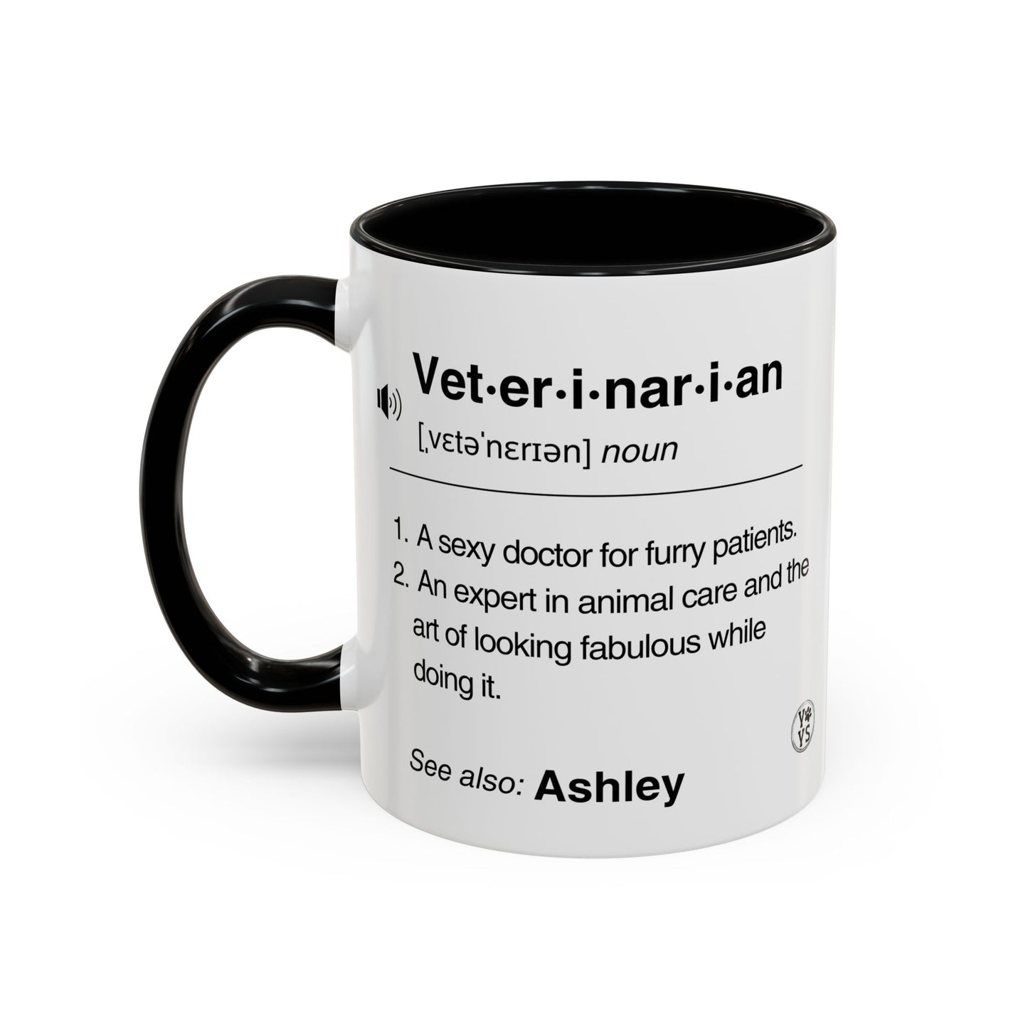 Funny Personalized Veterinarian Coffee Mug, gift for DVM, Pet Doctors