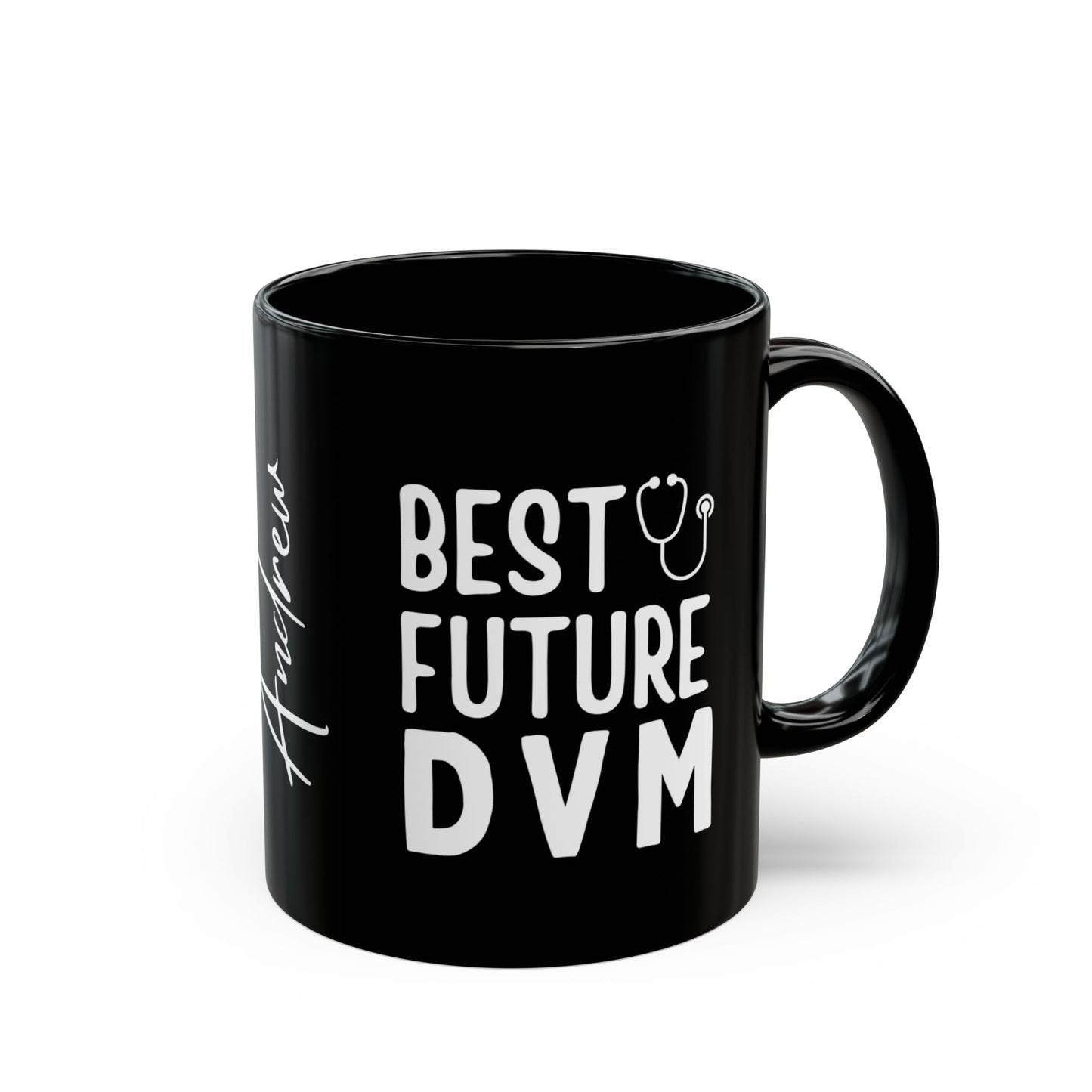 Personalized Best Future DVM Black Mug