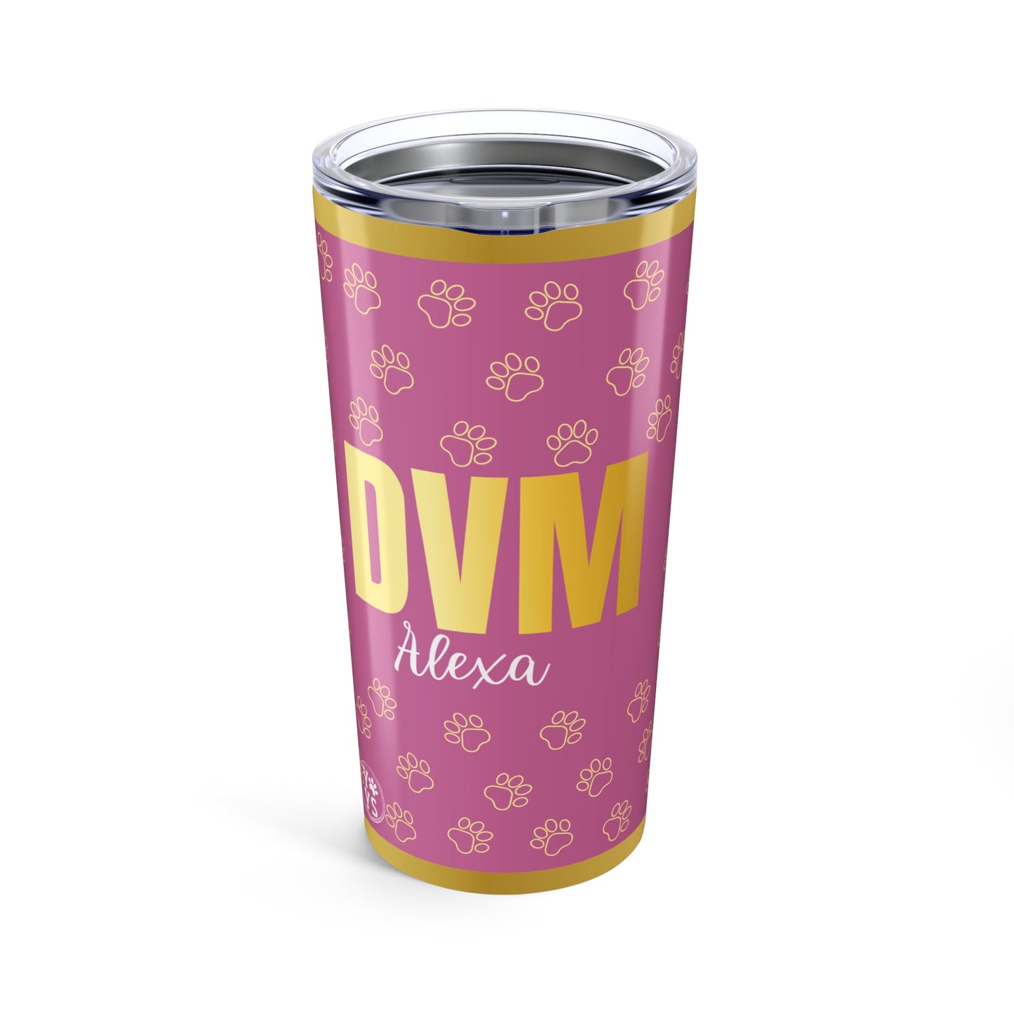 20oz Tumbler Personalized Custom DVM Gift for Veterinarians