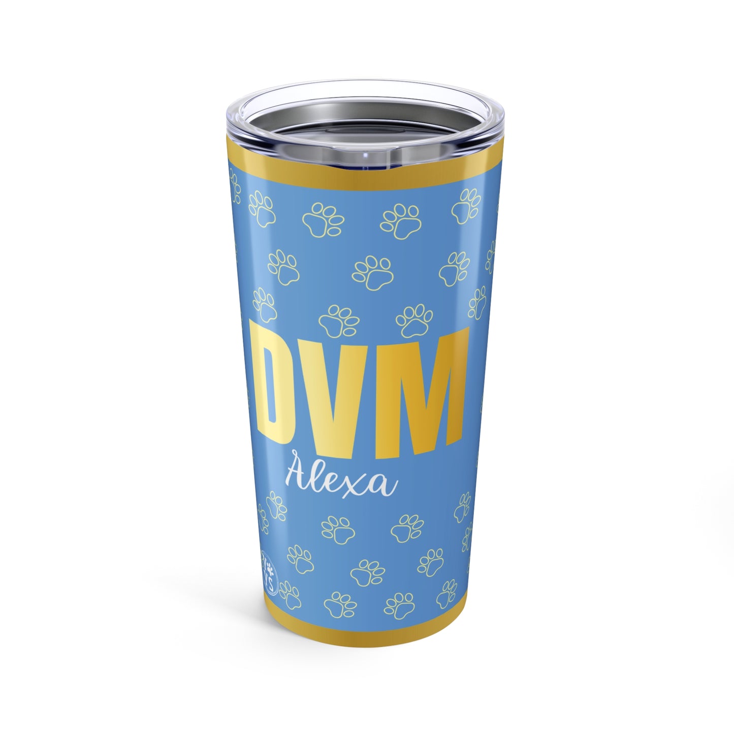 20oz Tumbler Personalized Custom DVM Gift for Veterinarians