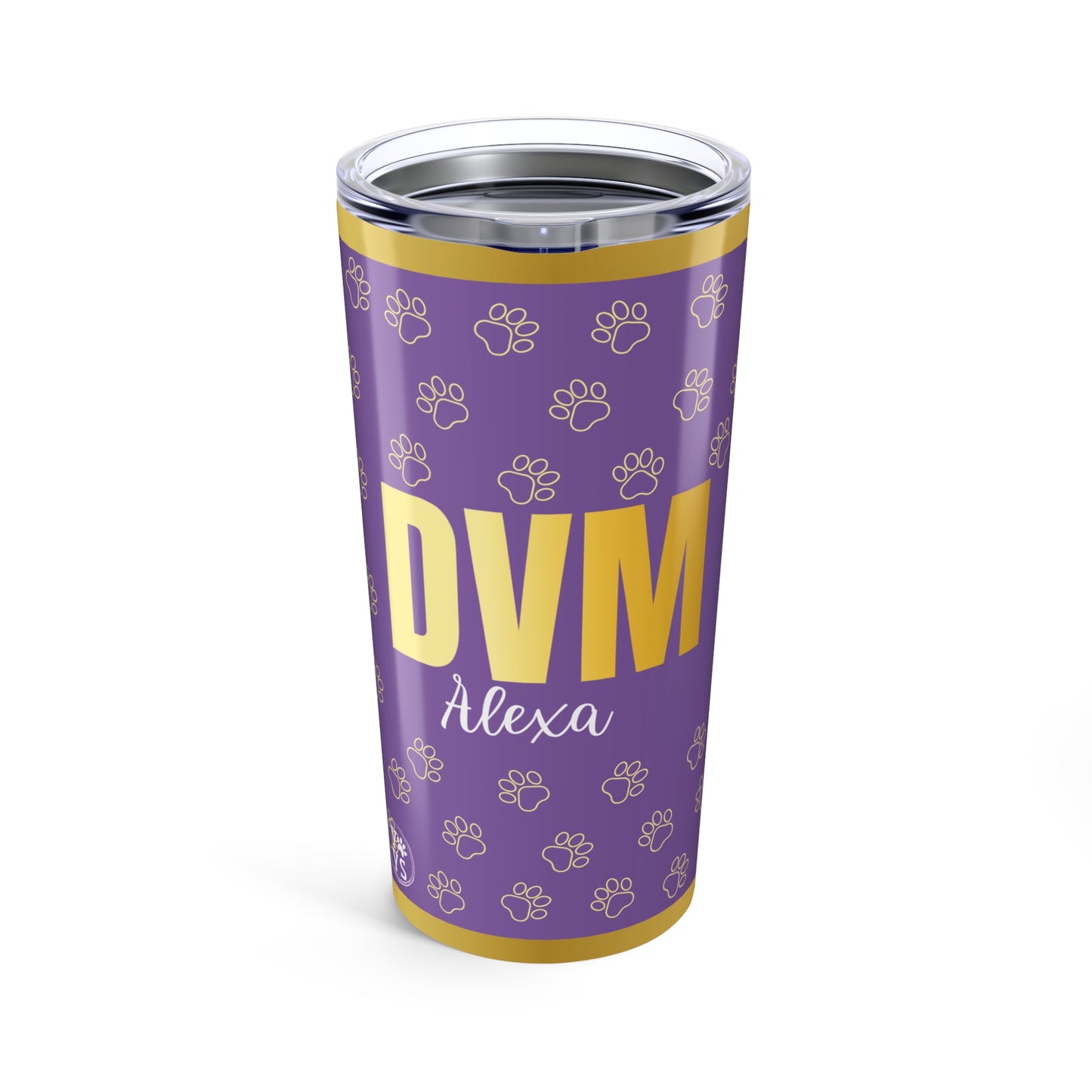 20oz Tumbler Personalized Custom DVM Gift for Veterinarians