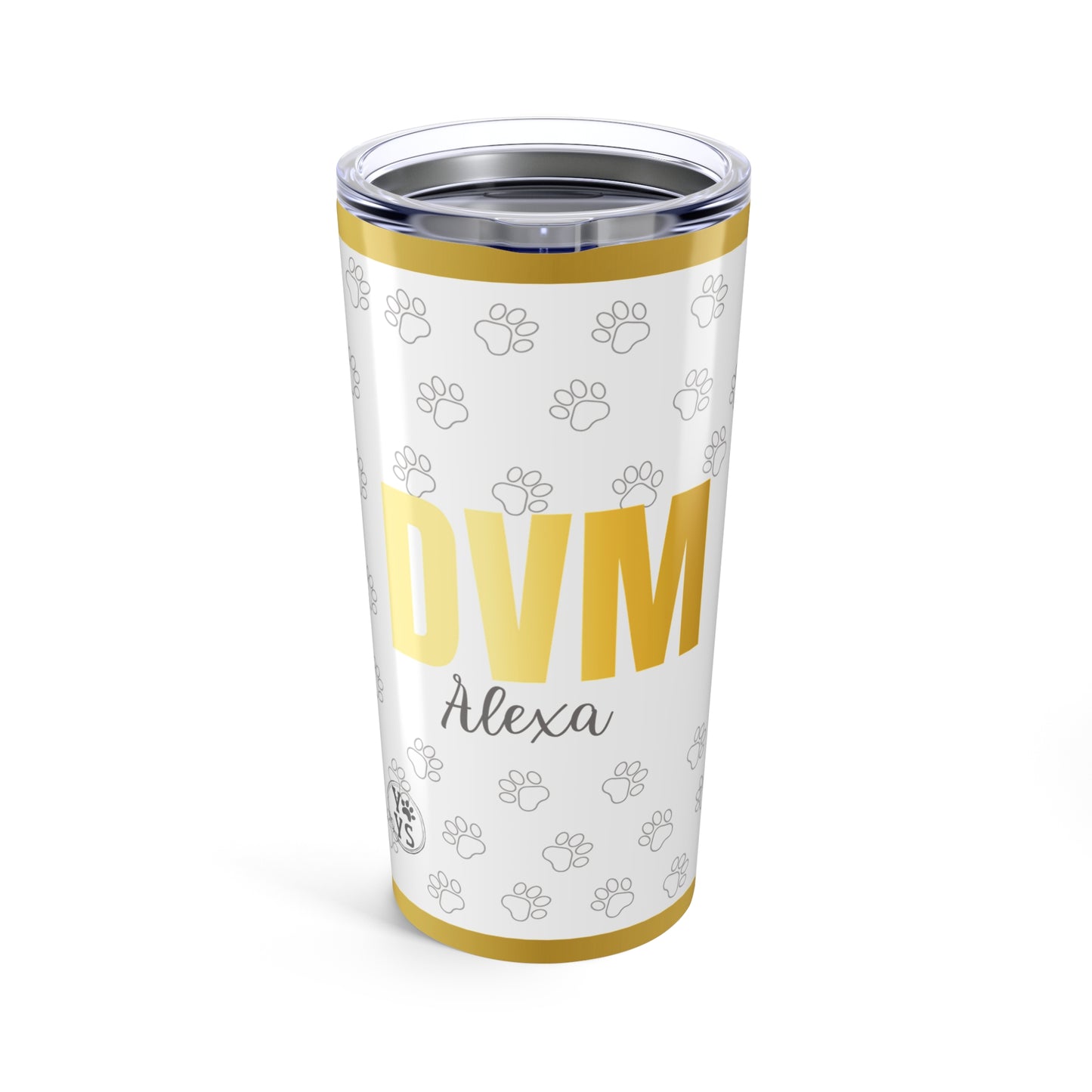 20oz Tumbler Personalized Custom DVM Gift for Veterinarians