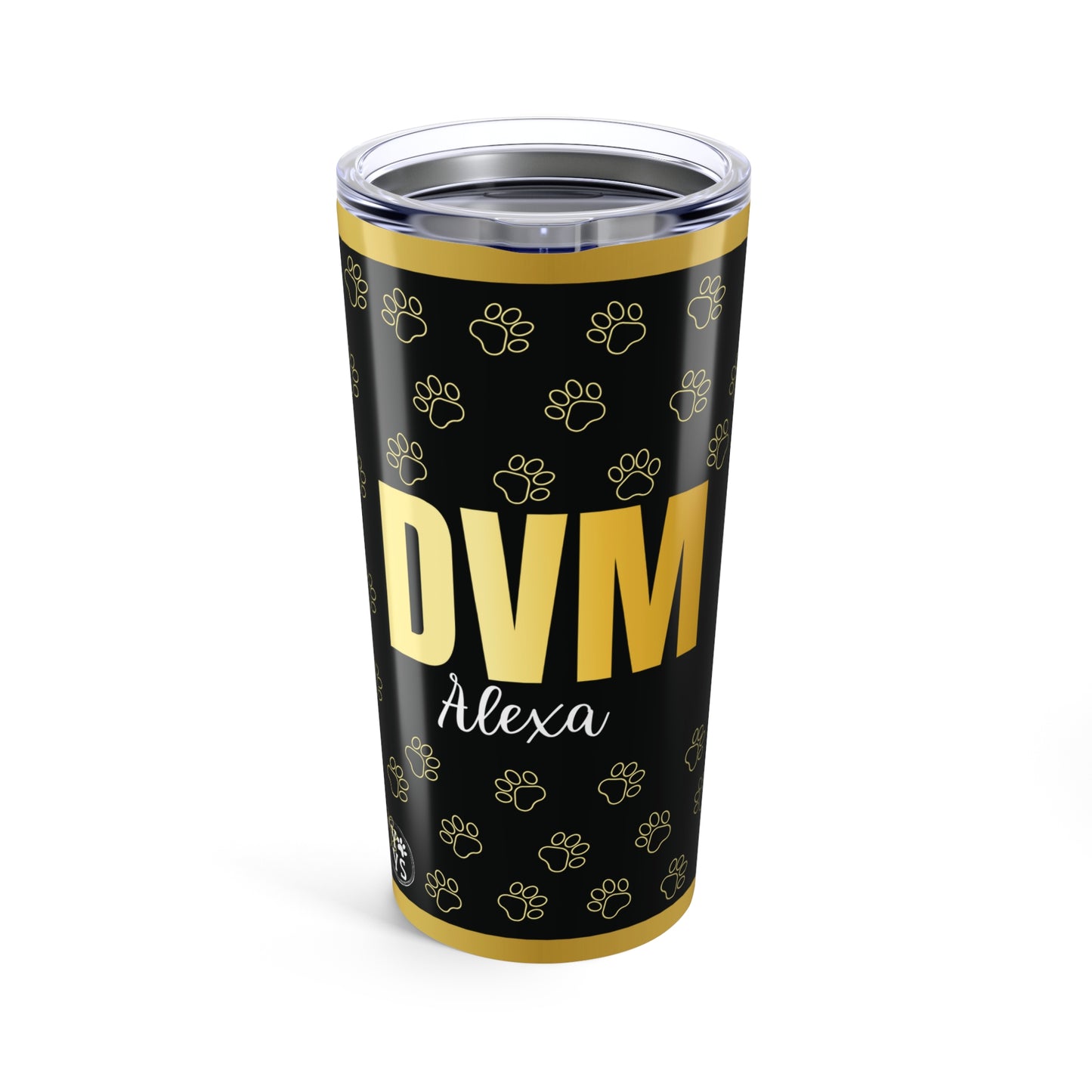 20oz Tumbler Personalized Custom DVM Gift for Veterinarians