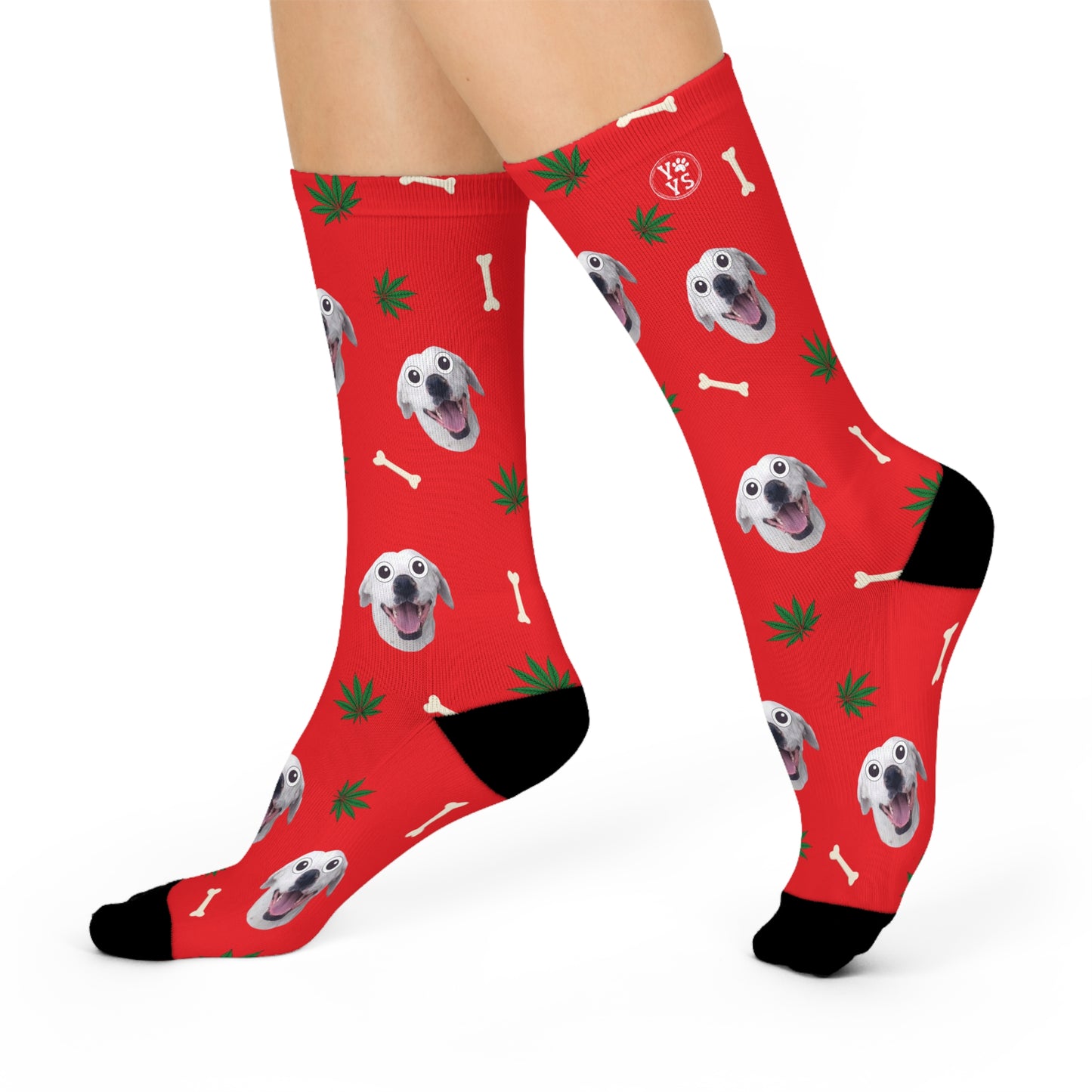 Custom Personalized Hemp Pet Face Photo Socks, Gift For Pet, Dog, Cat Lovers