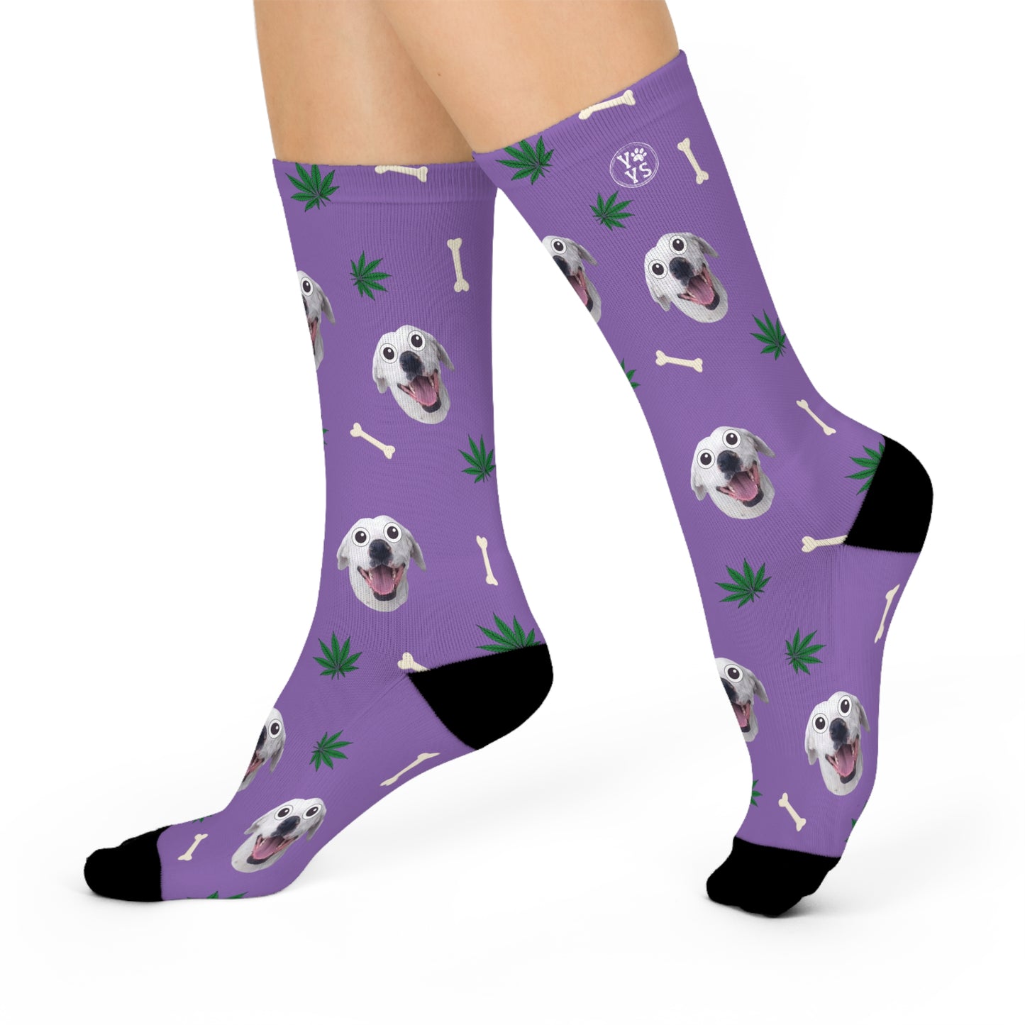 Custom Personalized Hemp Pet Face Photo Socks, Gift For Pet, Dog, Cat Lovers