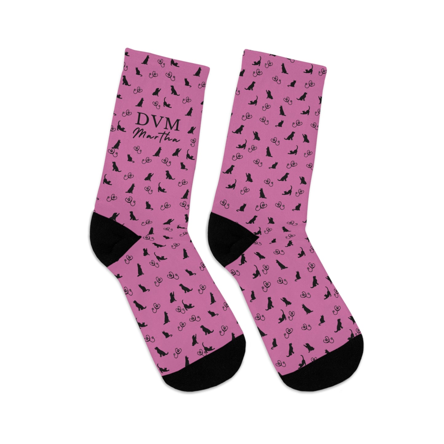 Custom DVM Veterinarian Socks