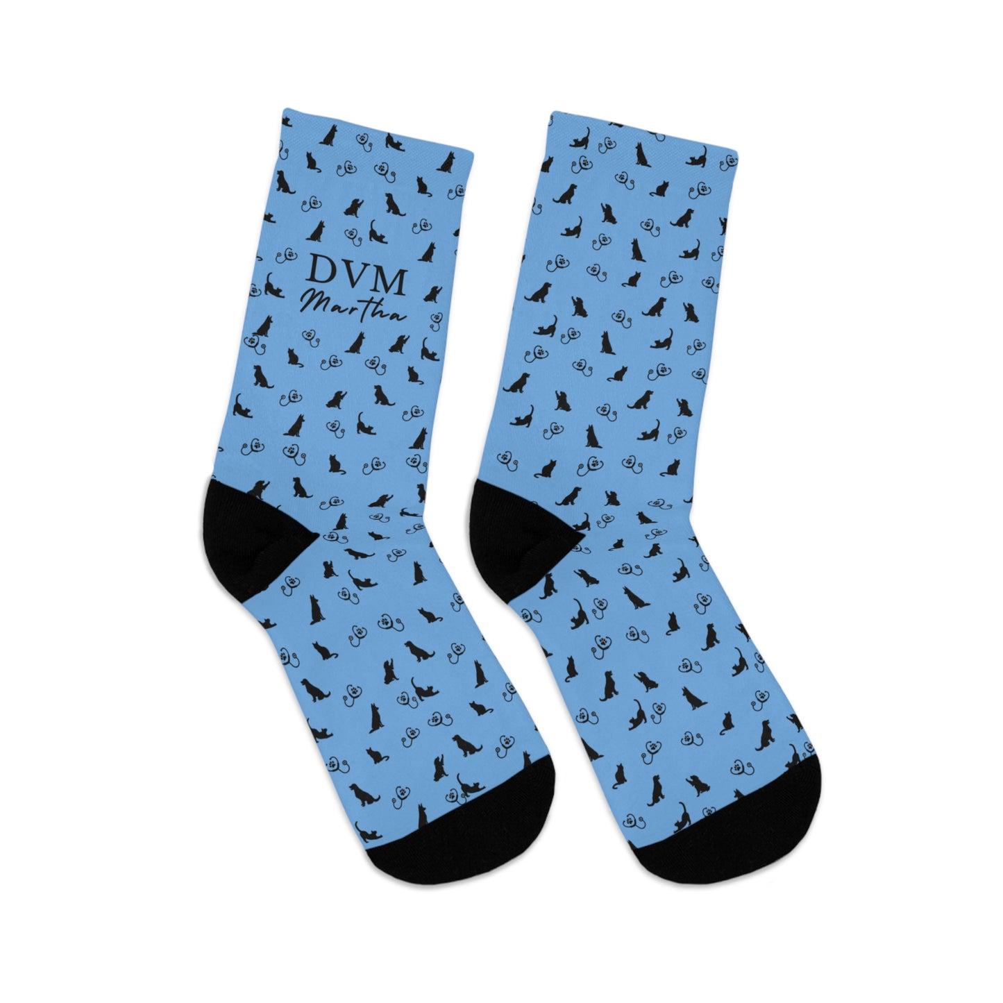 Custom DVM Veterinarian Socks