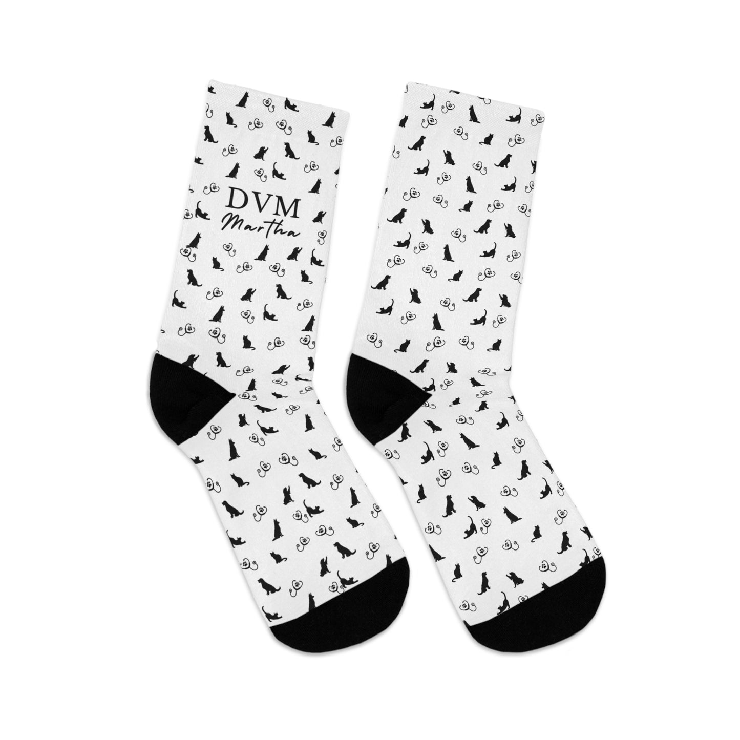 Custom DVM Veterinarian Socks