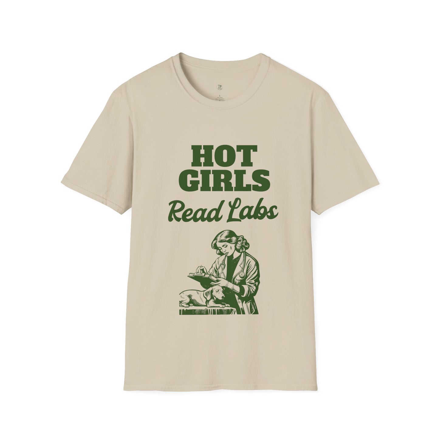 Hot Girls Read Labs Retro T-Shirt — Vet Tech & Lab Technician Gift
