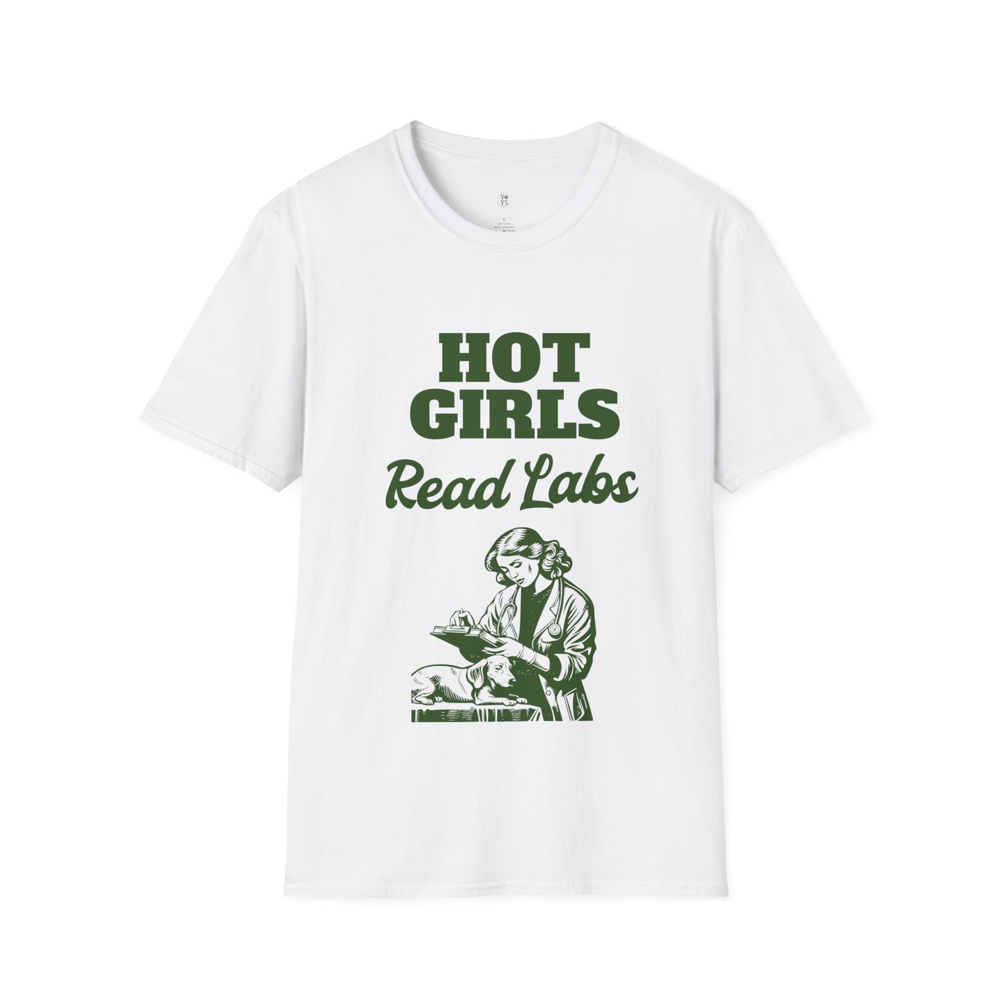 Hot Girls Read Labs Retro T-Shirt — Vet Tech & Lab Technician Gift