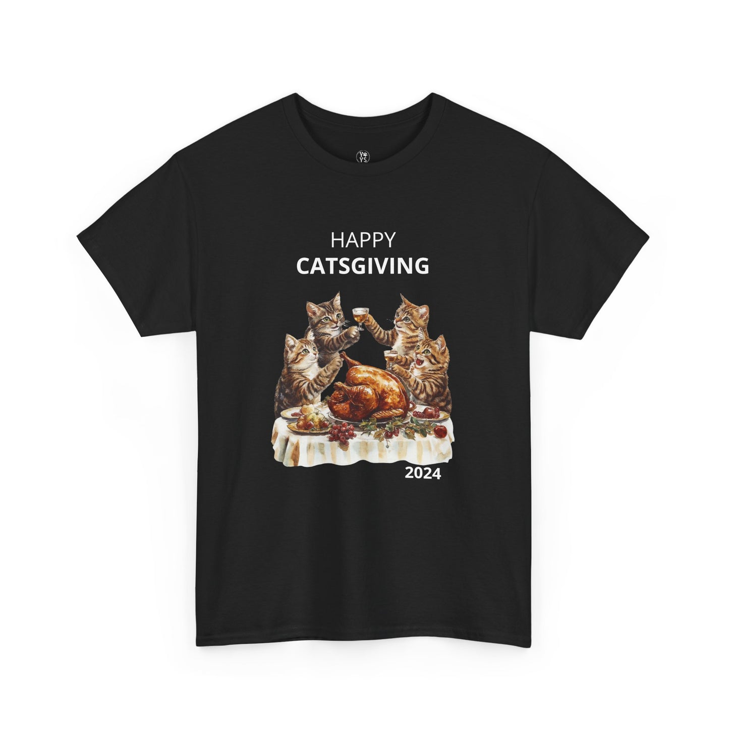 Happy Catsgiving tshirt for cat lovers, Thanksgiving shirt, cat owners shirt, funny autum cat t shirt