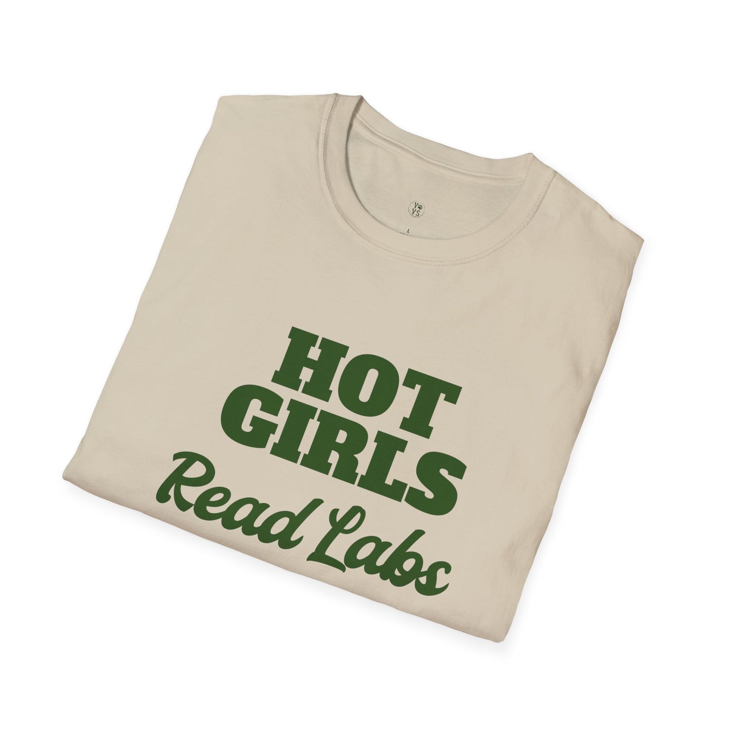 Hot Girls Read Labs Retro T-Shirt — Vet Tech & Lab Technician Gift