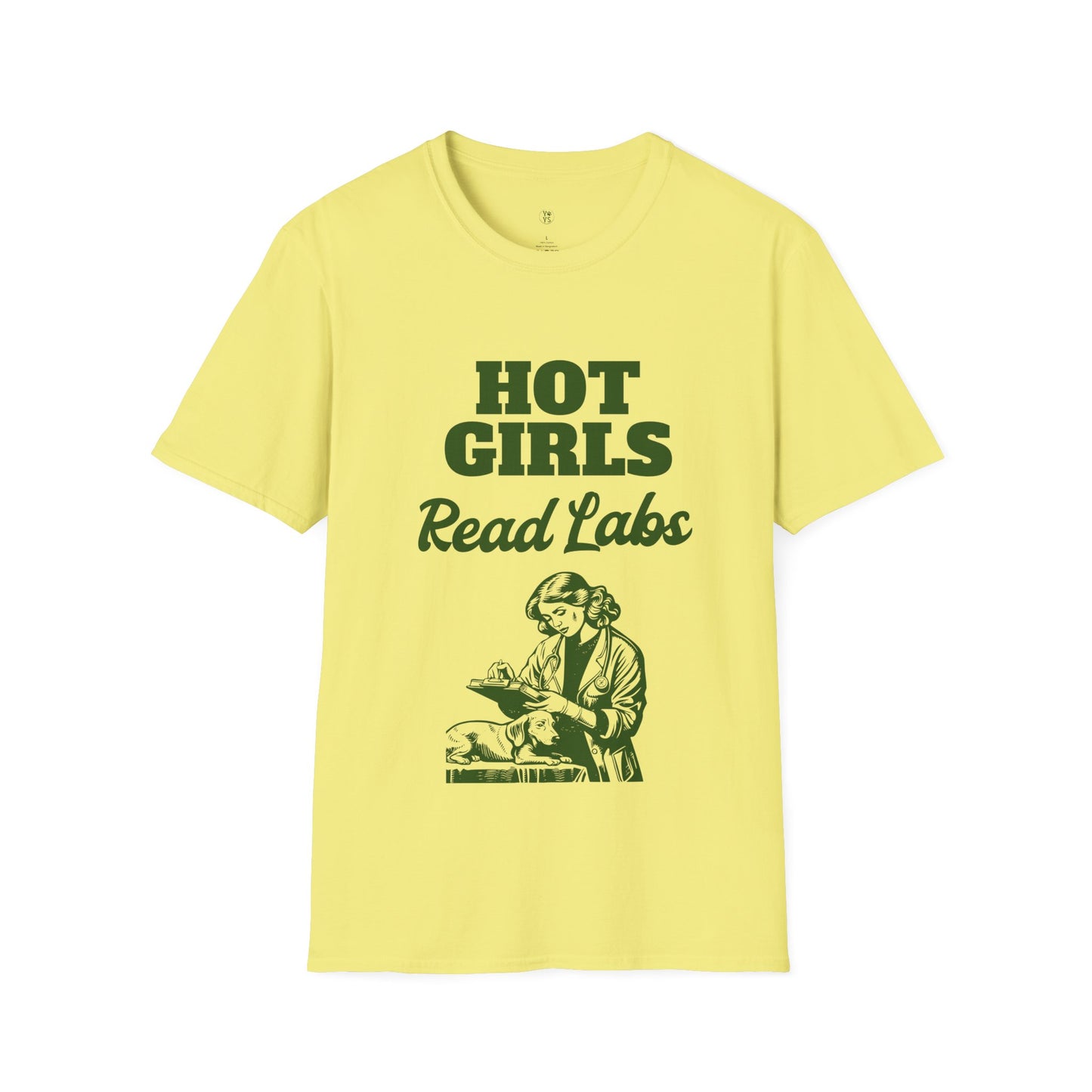 Hot Girls Read Labs Retro T-Shirt — Vet Tech & Lab Technician Gift