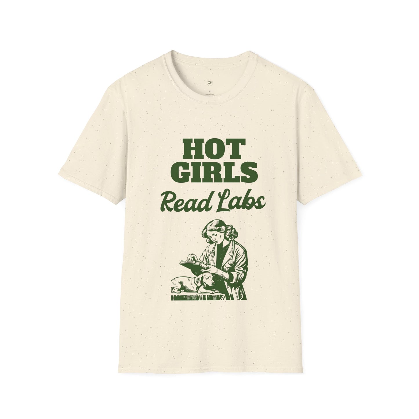 Hot Girls Read Labs Retro T-Shirt — Vet Tech & Lab Technician Gift