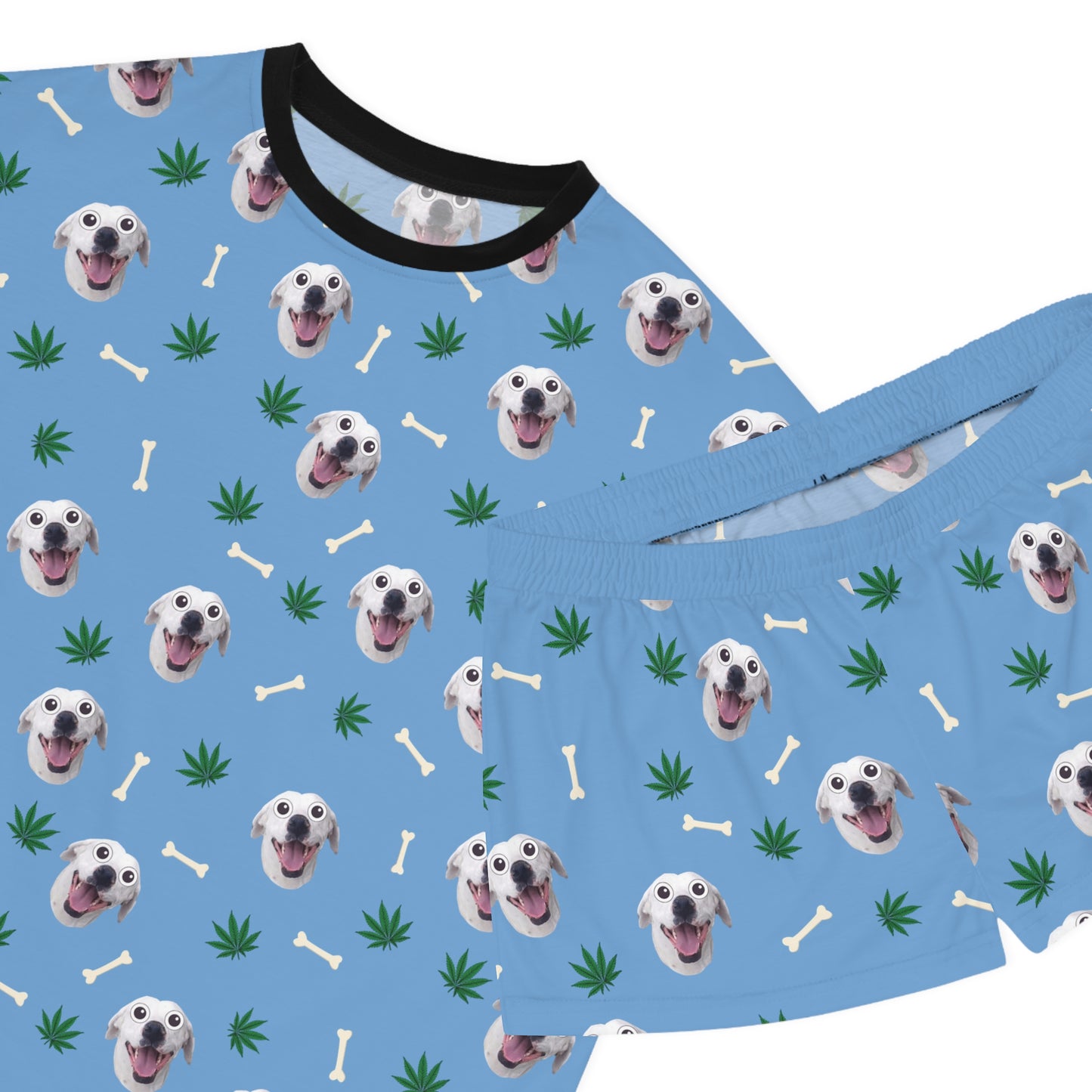 Funny Custom Personalized Pet Photo Pajama Set For Women