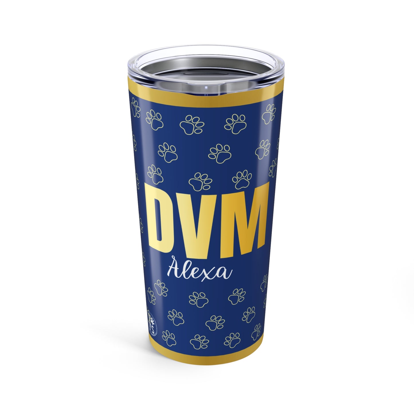 20oz Tumbler Personalized Custom DVM Gift for Veterinarians