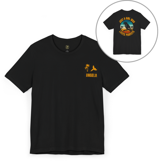 Cute parrot T-Shirt, Parrot lovers, Parrot T-Shirt, Gift for friends, Gift for bird lovers.